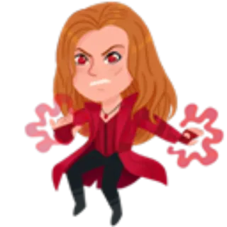 💆 Scarlet Witch Marvel, Super-herói, Magia, Quadrinhos, Feiticeira, Bruxa telegram sticker