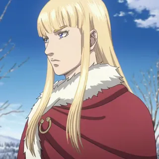 ⚔️ Anime, Femme, Cheveux blonds, Hiver, Vinland Saga telegram sticker