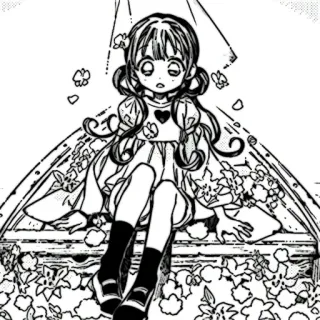✉️ 动漫, 漫画, 女孩, 花, 卡通 telegram sticker