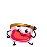 👋 geleia, comida, fofo, kawaii, adesivo telegram sticker