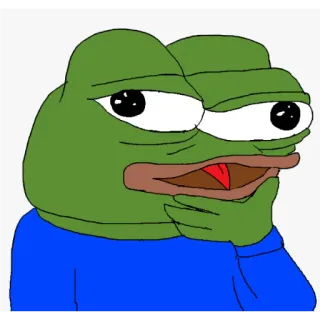 🙂 Pepe the Frog Meme, Kikker, Pepe, Internetmeme, Personage telegram sticker