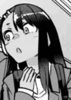 😮 Nagatoro Don't Toy with Me, Miss Nagatoro Anime, Manga, Nagatoro, Reaktion, Schockiert, Überrascht telegram sticker