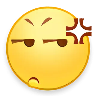 🦇 Angry Emoji whatsapp sticker