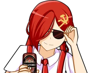 😎 Anime, Communisme, Bière, Baltika, Faucille et marteau, Dessin animé whatsapp sticker