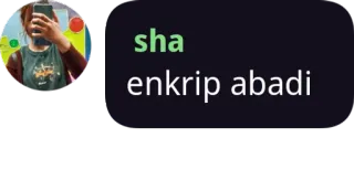 😂 sha
enkrip abadi telegram sticker