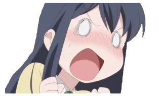 😡 Anime, Schockiert, Cartoon, Wütend, Schrei, Gesichtsausdruck whatsapp sticker