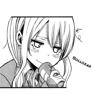 😿 SOLLOZAR Animé, Manga, Pleurs, Boire, Fille, Triste whatsapp sticker