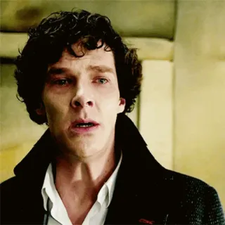 🔎 Sherlock Holmes Sherlock sherlock, benedict cumberbatch, sherlock holmes, détective, bbc, série tv whatsapp sticker