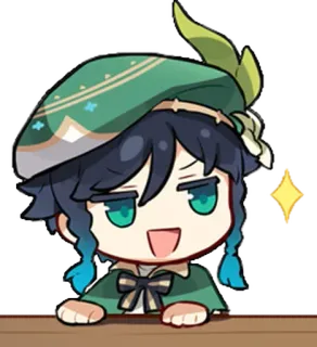 😏 Venti Genshin Impact Anime, Video game, Genshin Impact, Venti telegram sticker