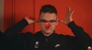 🤡 clown, nose, glasses, ears, face, person telegram sticker