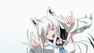 😁 Fubuki Shirakami Anime, Dziewczyna, Lis, Vtuber, Fubuki, Shirakami, Postać telegram sticker