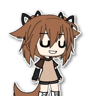 😃 Аниме, Кавай, Наклейка, Персонаж telegram sticker