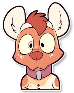😳 动物, 狗, 卡通, 贴纸, 项圈 telegram sticker