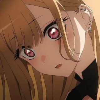 😔 Marin Kitagawa My Dress-Up Darling Anime, Marin Kitagawa, My Dress-Up Darling, Personagem, Garota telegram sticker