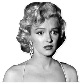 😯 Marilyn Monroe Актриса, Модель, Знаменитость, Икона, Винтаж telegram sticker