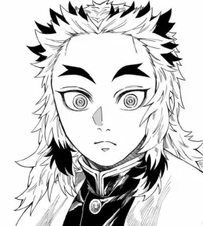 🌟 Rengoku Kyoujurou Demon Slayer anime, demon slayer, kyoujurou rengoku, manga, rengoku, fire pillar telegram sticker