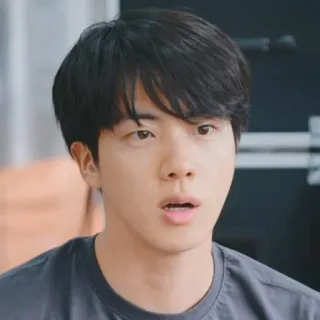 🐹 Jin K-Pop, Sänger, Idol, Musik, Promi, Porträt, BTS telegram sticker