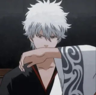 🧊 Gintoki Sakata Gintama Anime, Manga, Gintama, Gintoki Sakata, Personnage, Drôle telegram sticker