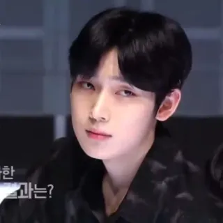 😐 과는? personne, homme, coréen, portrait whatsapp sticker