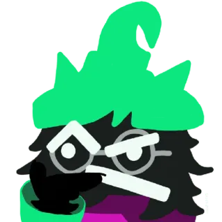 🤔 Ralsei Deltarune ralsei, deltarune, lindo, mago, pixel telegram sticker