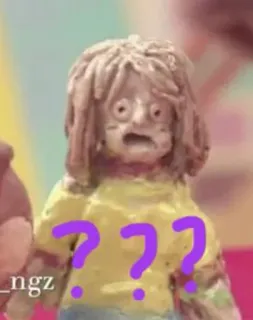 ❓ ??? Frage, verwirrt, Marionette whatsapp sticker