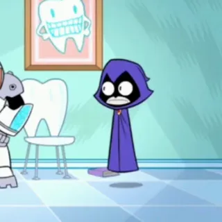 😳 Raven Teen Titans Go! cartoni animati, Teen Titans, DC Comics, supereroe telegram sticker