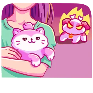 😡 스티커, 만화, 고양이, 캐릭터, 일러스트 telegram sticker