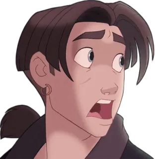 😱 Jim Hawkins Treasure Planet Cartone animato, Disney, Personaggio, Spaventato, Animazione, Il pianeta del tesoro telegram sticker
