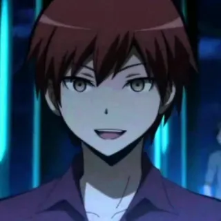 🙂 Karma Akabane Assassination Classroom Anime, Mangá, Cabelo ruivo, Personagem, Sorrindo, Karma, Akabane telegram sticker