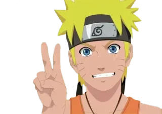 ✌ Naruto Uzumaki Naruto Anime, Manga, Naruto, Ninja, Simbolo di pace telegram sticker