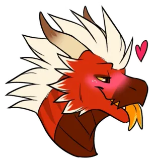 😊 มังกร, การ์ตูน, สัตว์, แฟนตาซี, น่ารัก telegram sticker