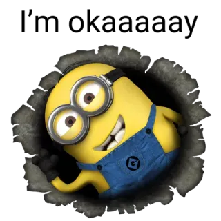 👌 Minion cartoon, yellow, minions, animated, funny telegram sticker