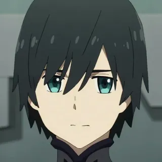 🦋 Anime, Męski, Ciemne włosy, Postać, Hiro telegram sticker
