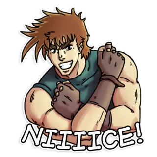 😃 NIIIIICE! อนิเมะ, สติกเกอร์, สีหน้า, ดี whatsapp sticker