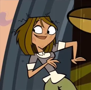 😉 Courtney Total Drama мультфильм, анимация, телешоу, подросток telegram sticker
