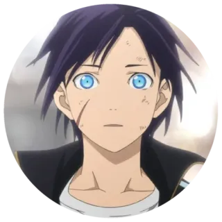 😳 Yato Noragami 动漫, 角色, 神, 野良神, 夜斗, 日本动漫 whatsapp sticker