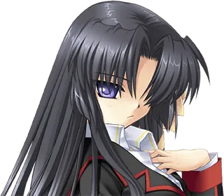 😒 Anime, Manga, Wanita, Karakter, Gadis, Rambut panjang, Rambut hitam whatsapp sticker