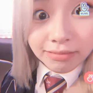 🌊 Vlive mulher, retrato, pessoa, selfie, fofa, loira telegram sticker