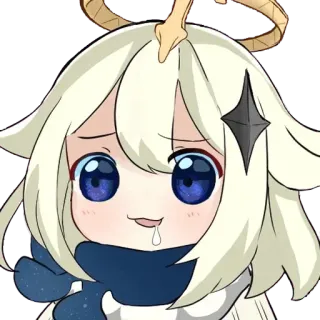 😋 Paimon Genshin Impact Anime, Jeu vidéo, Mignon, Emoji, Paimon, Genshin Impact telegram sticker