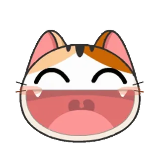 😂 แมว, สัตว์, การ์ตูน, คาวาอิ, น่ารัก, สติกเกอร์, อีโมติคอน, ตลก telegram sticker