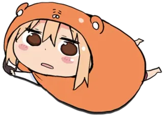 🥧 Umuru Doma Himouto! Umaru-chan umaru, himouto, anime, manga, mignon, personnage, kawaii, paresseux whatsapp sticker