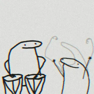 🤣 boneco palito, bateria, música, bongôs, desenho animado, dança telegram sticker