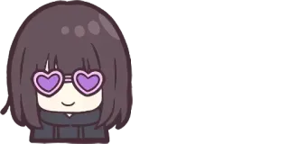 Menhera chibi by @anime_stickerr whatsapp stickers