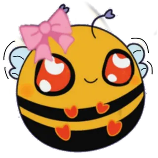 🥰 abelha, fofo, kawaii, animal, inseto, desenho animado telegram sticker