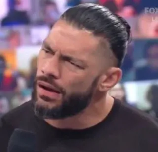 🥴 Roman Reigns Wrestling, Wrestler, Athlet, Roman Reigns whatsapp sticker
