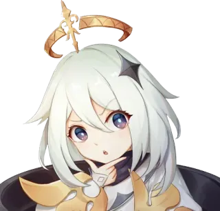 🤔 Paimon Genshin Impact Paimon, Genshin Impact, Anime, Spiel, Charakter, schwebend, Stern telegram sticker