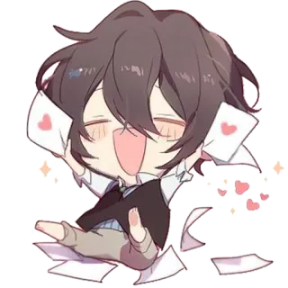 ✨ Anime, Chibi, Kawaii, Corazones, Lindo, Dibujos animados telegram sticker