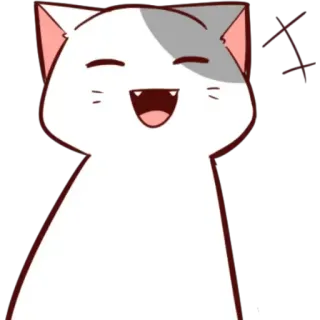 😄 mèo, anime, dễ thương, kawaii, nhãn dán telegram sticker