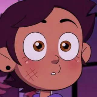 😳 Luz Noceda The Owl House cartoon, animated, owl house, luz noceda, character, disney telegram sticker