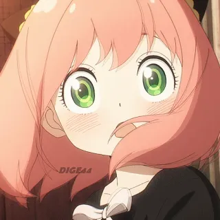 🌬 Anya Spy x Family DIGE44 Anime, Manga, Ragazza, Spy x Family, Anya Forger, Forger telegram sticker